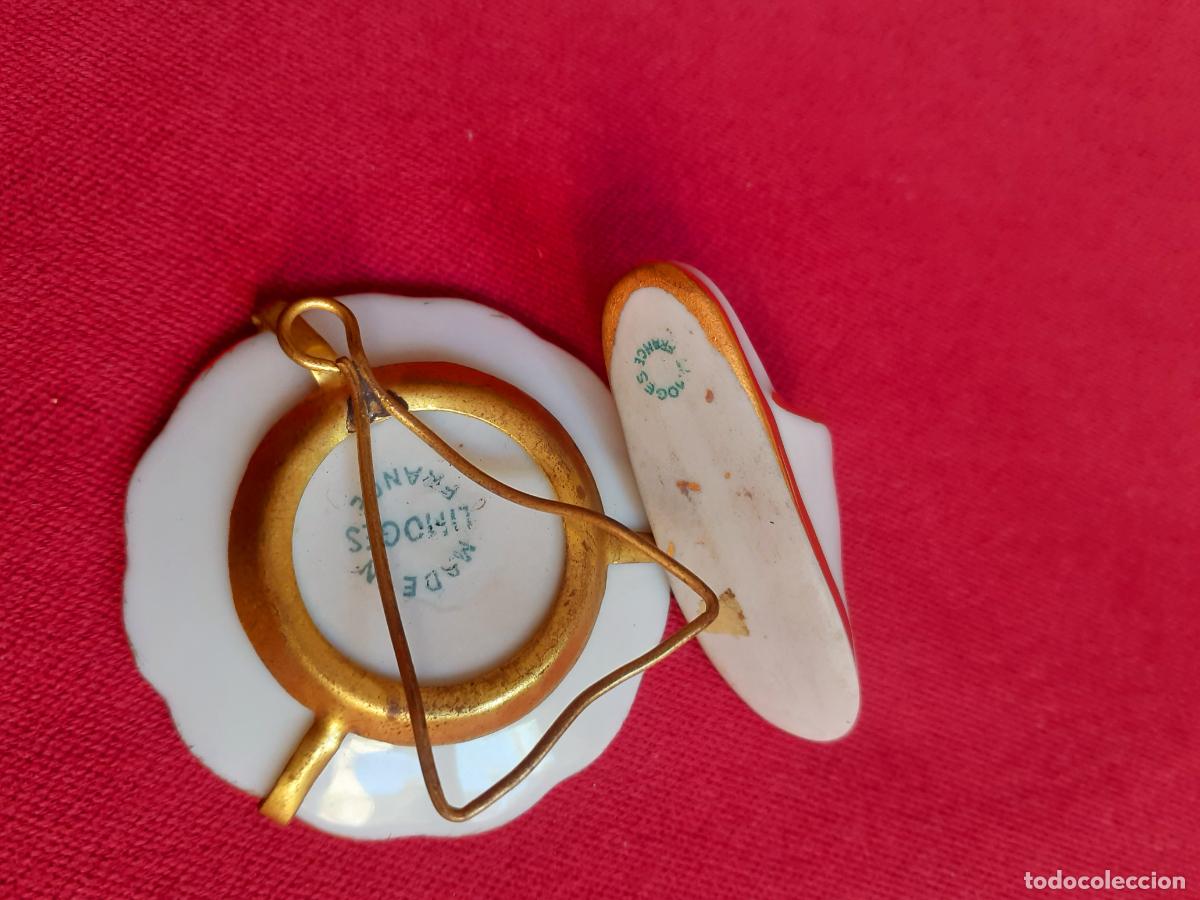 Antig&uuml;edades: Zapatito y platito de Limoges - Foto 2