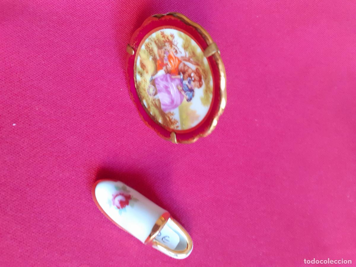 Antig&uuml;edades: Zapatito y platito de Limoges - Foto 4