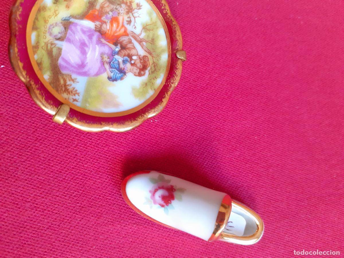 Antig&uuml;edades: Zapatito y platito de Limoges - Foto 5