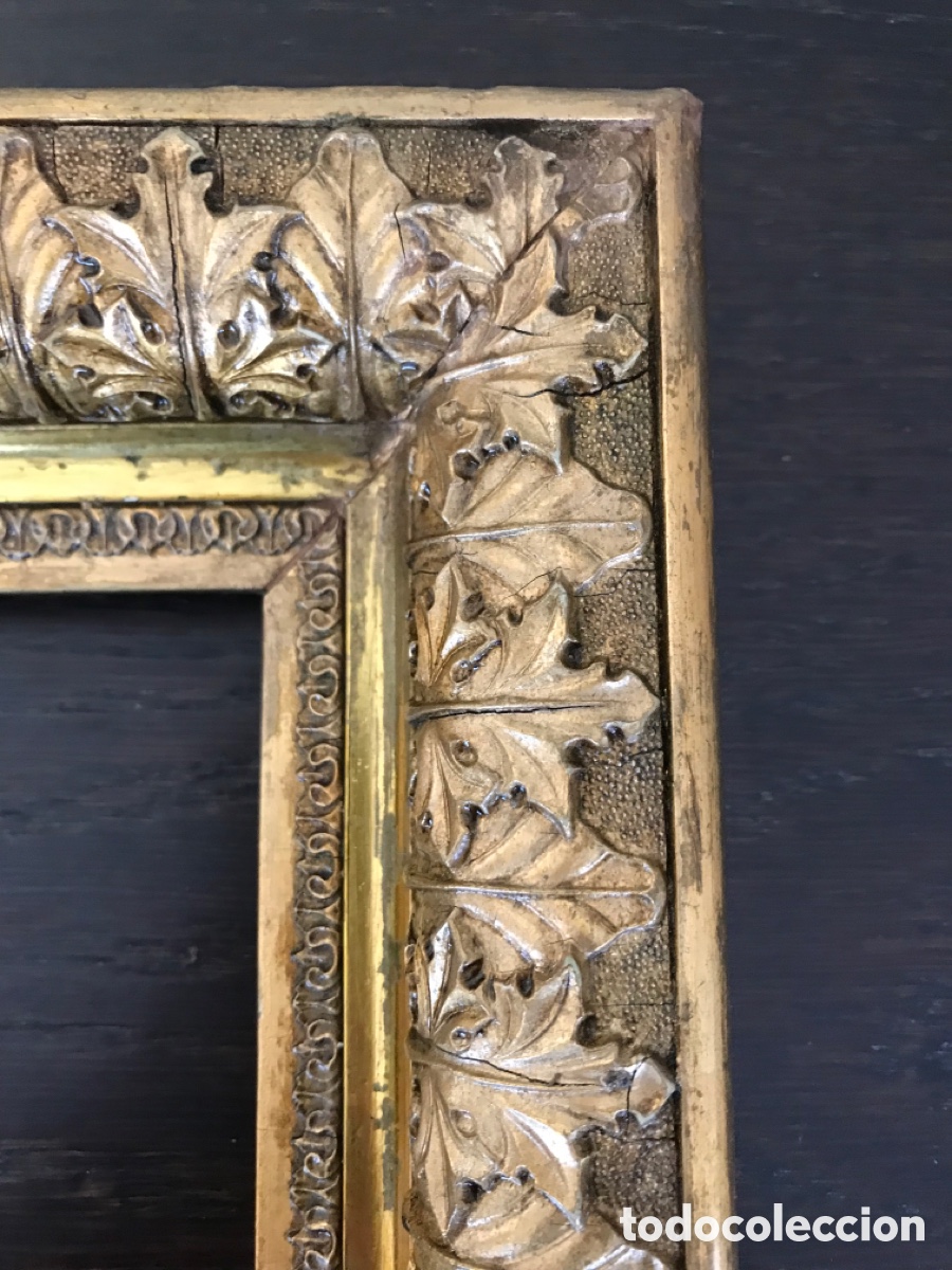 Antig&uuml;edades: Magnifico marco en pan de oro - Foto 12