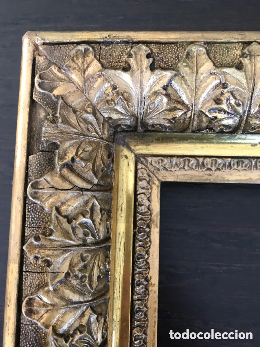 Antig&uuml;edades: Magnifico marco en pan de oro - Foto 13