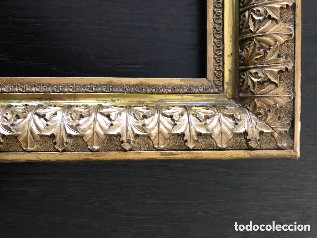 Antig&uuml;edades: Magnifico marco en pan de oro - Foto 26