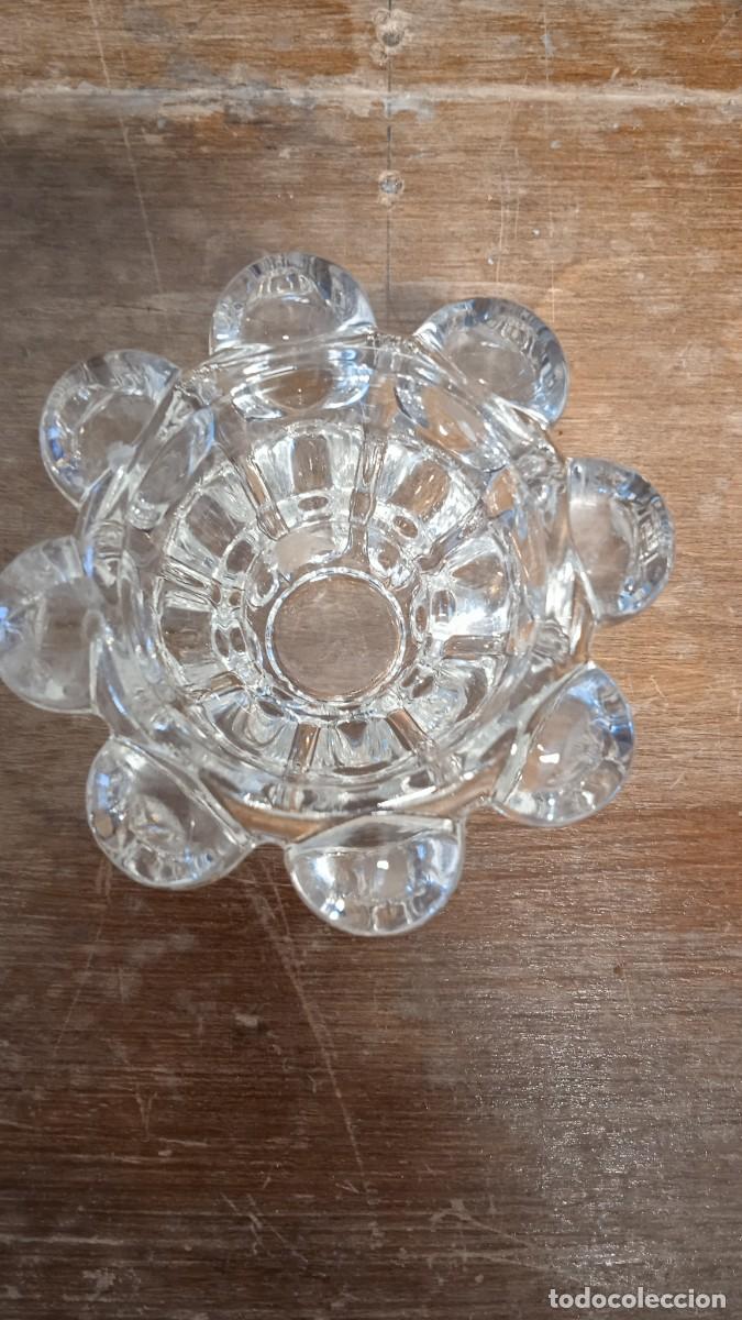 Antig&uuml;edades: Portavelas cristal Franc&eacute;s. - Foto 2