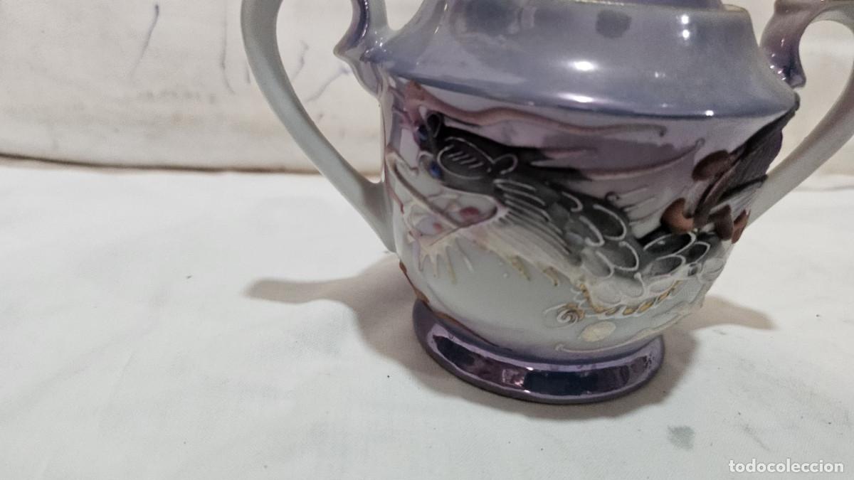 Antig&uuml;edades: azucarero de ceramica oriental - Foto 2