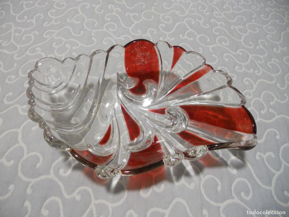 Antig&uuml;edades: ALTIGUO CENTRO DE MESA DE CRISTAL TRABAJADO - Foto 5