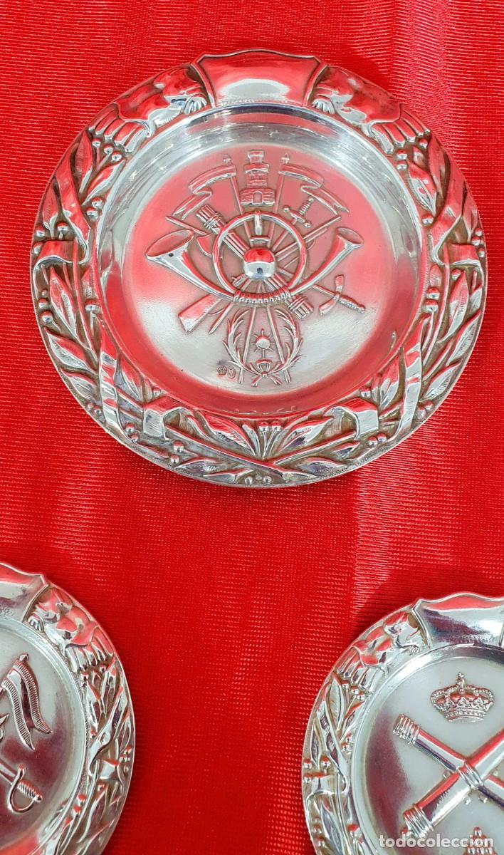 Antig&uuml;edades: Lote de cinco platos de plata - Foto 2