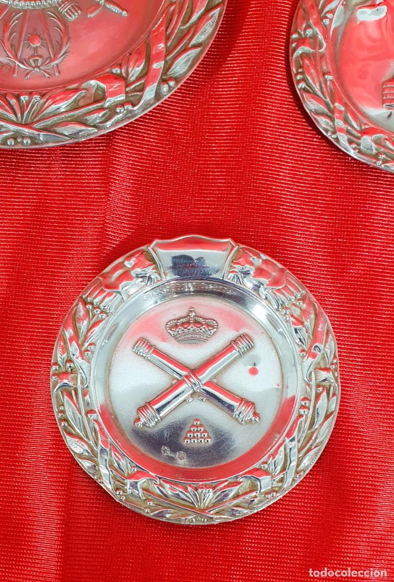 Antig&uuml;edades: Lote de cinco platos de plata - Foto 5