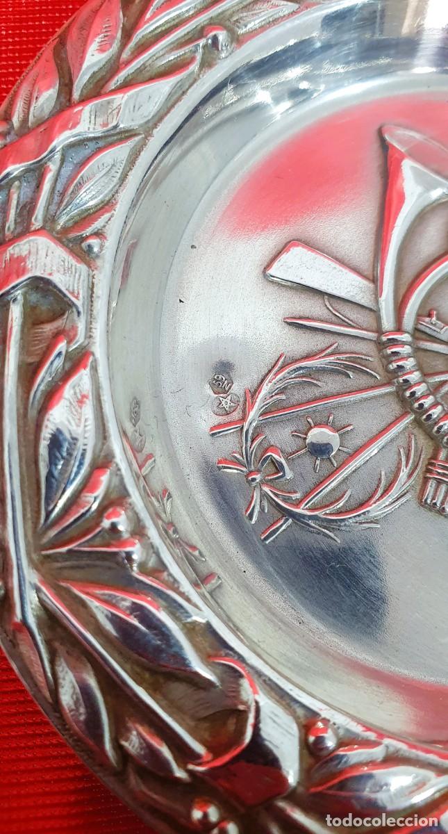 Antig&uuml;edades: Lote de cinco platos de plata - Foto 7