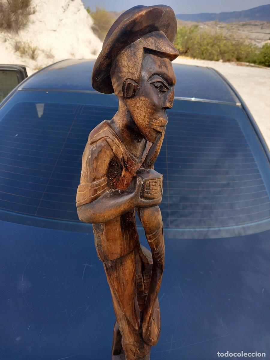 Antig&uuml;edades: TALLA DE MADERA 50 CM - Foto 2