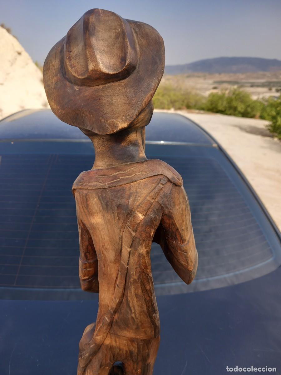 Antig&uuml;edades: TALLA DE MADERA 50 CM - Foto 6