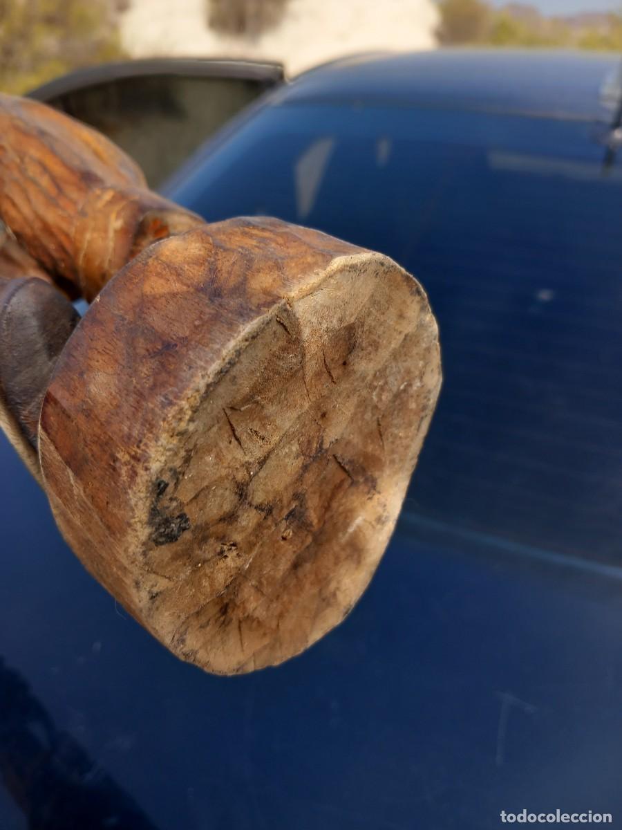 Antig&uuml;edades: TALLA DE MADERA 50 CM - Foto 8