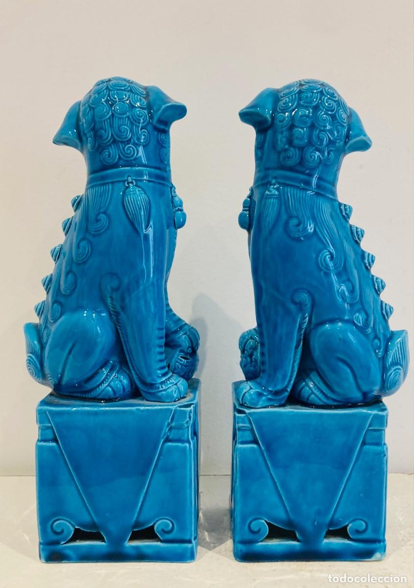 Antig&uuml;edades: Pareja de Perros Guardianes Foo. China - Foto 7