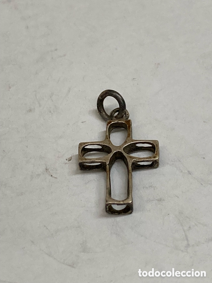 Antig&uuml;edades: Cruz de plata religiosa C315 - Foto 1