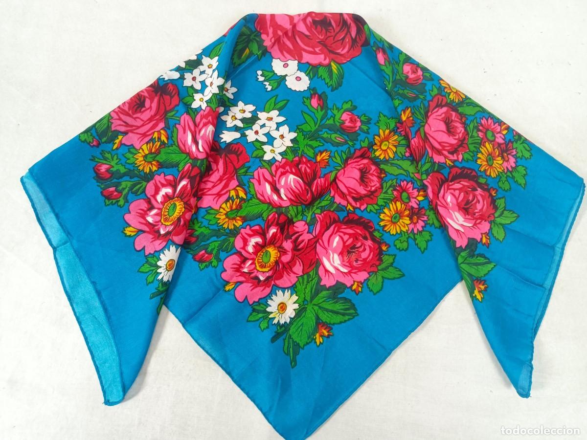 Antig&uuml;edades: Pa&ntilde;uelo azul estampado - Foto 1