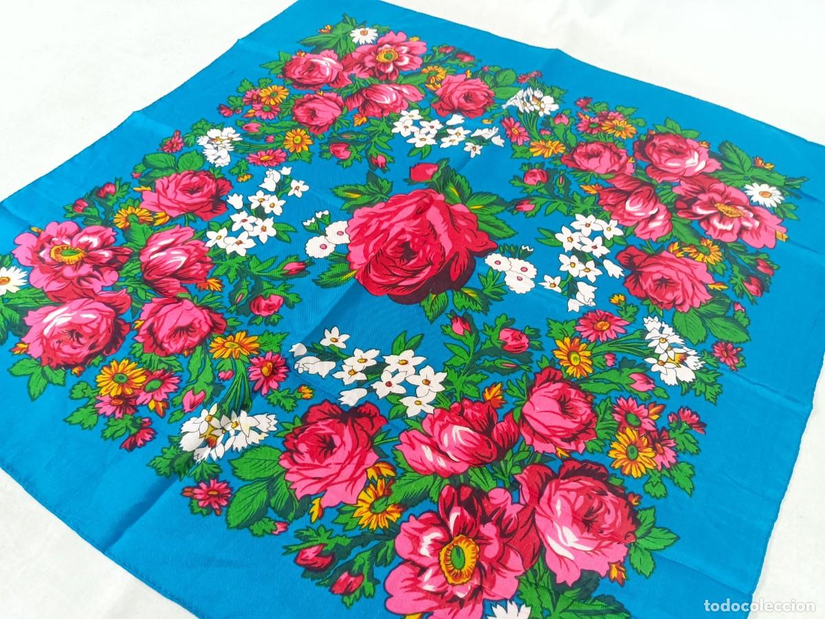 Antig&uuml;edades: Pa&ntilde;uelo azul estampado - Foto 4