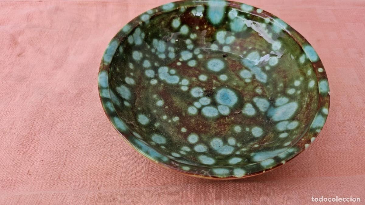 Antig&uuml;edades: cuenco de ceramica vidriada - Foto 2