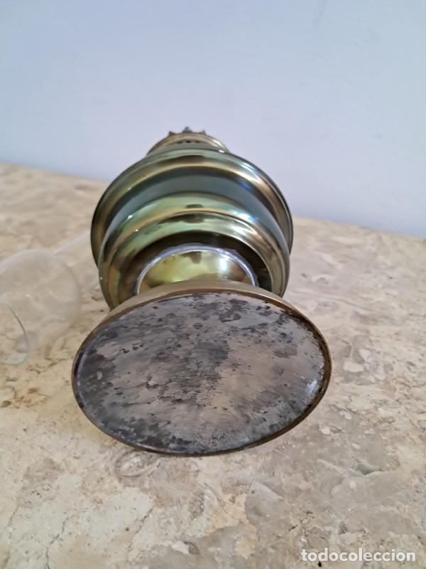 Antig&uuml;edades: BONITO QUINQU&Eacute; DE METAL , COMPLETO - Foto 7