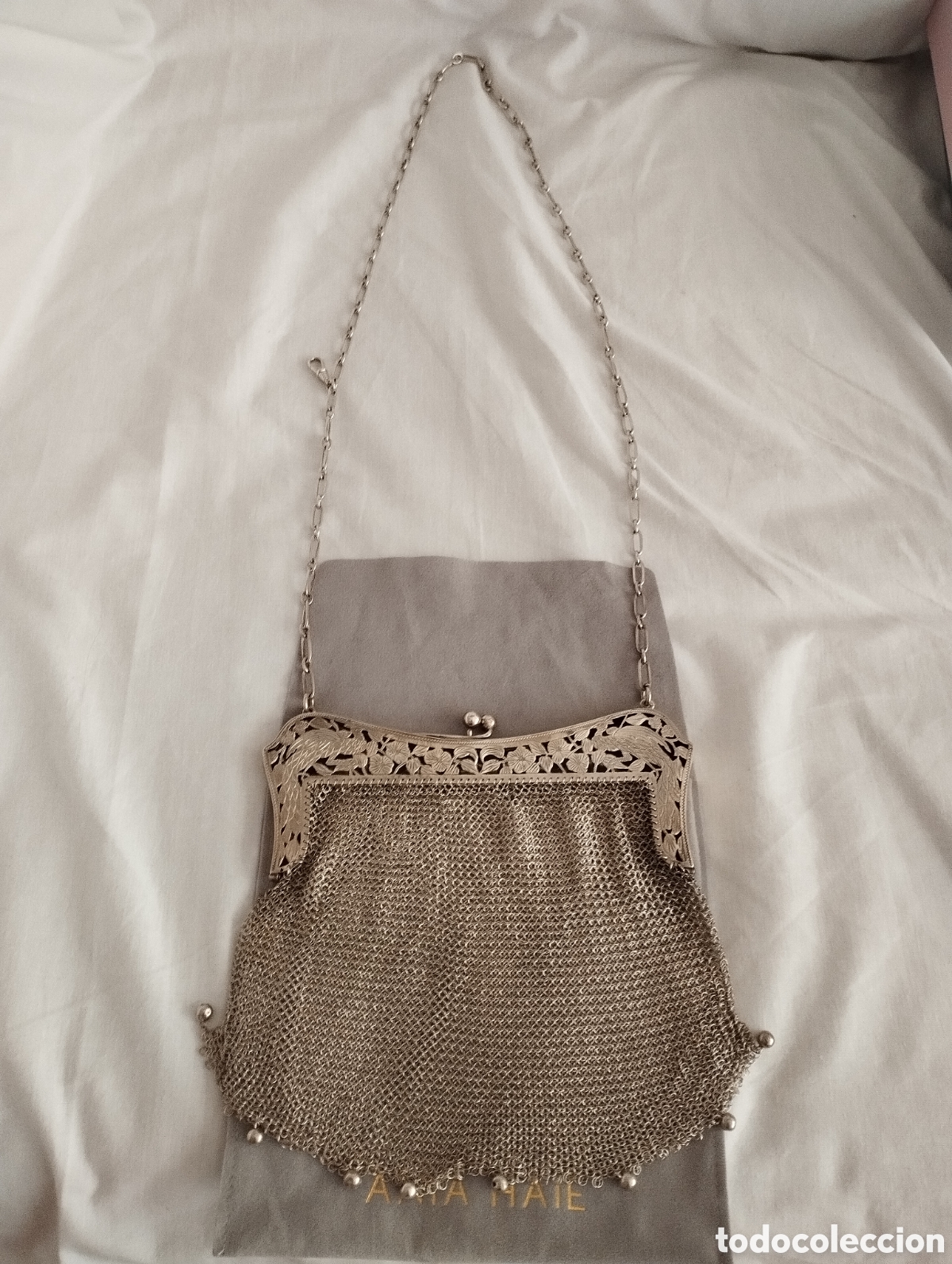 Antig&uuml;edades: Antiguo Bolso Plata. - Foto 3