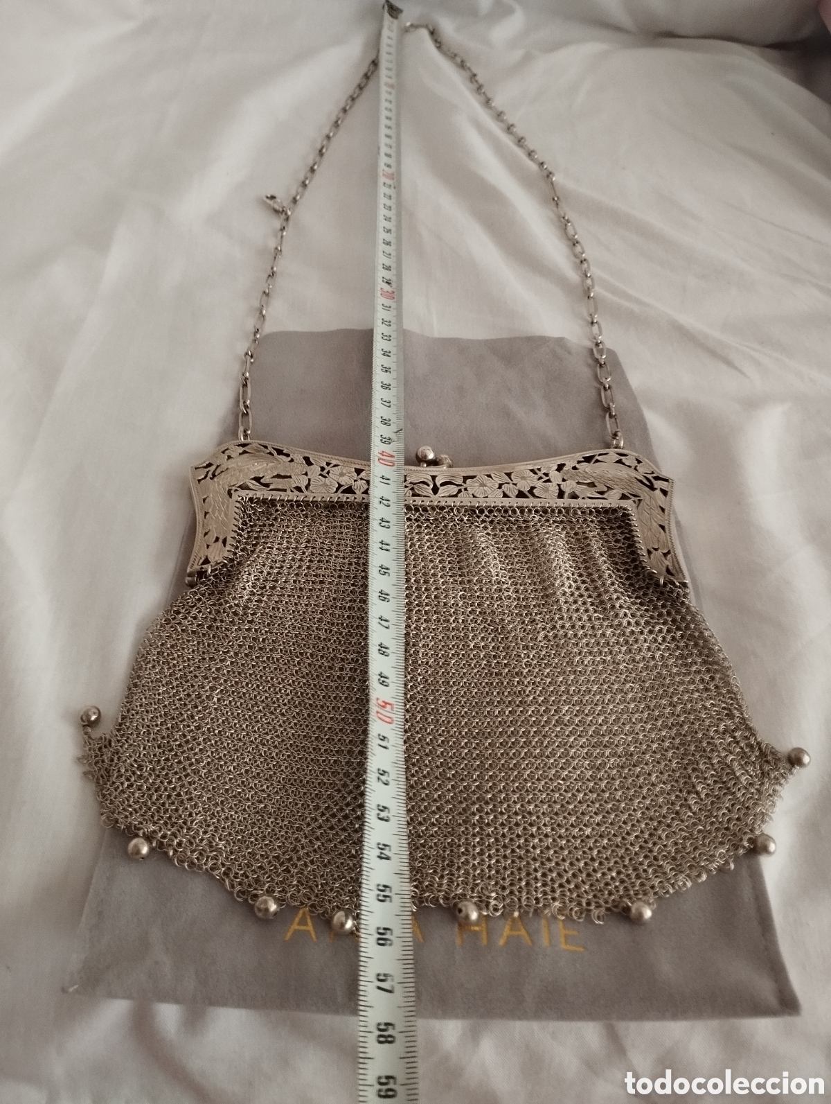 Antig&uuml;edades: Antiguo Bolso Plata. - Foto 7