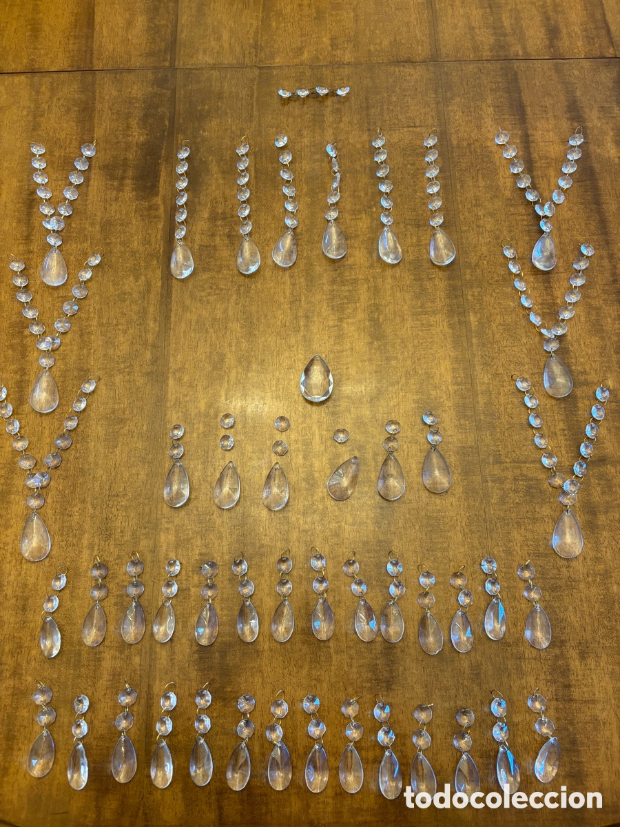 Antig&uuml;edades: Abalorios para l&aacute;mpara de cristal - Foto 1