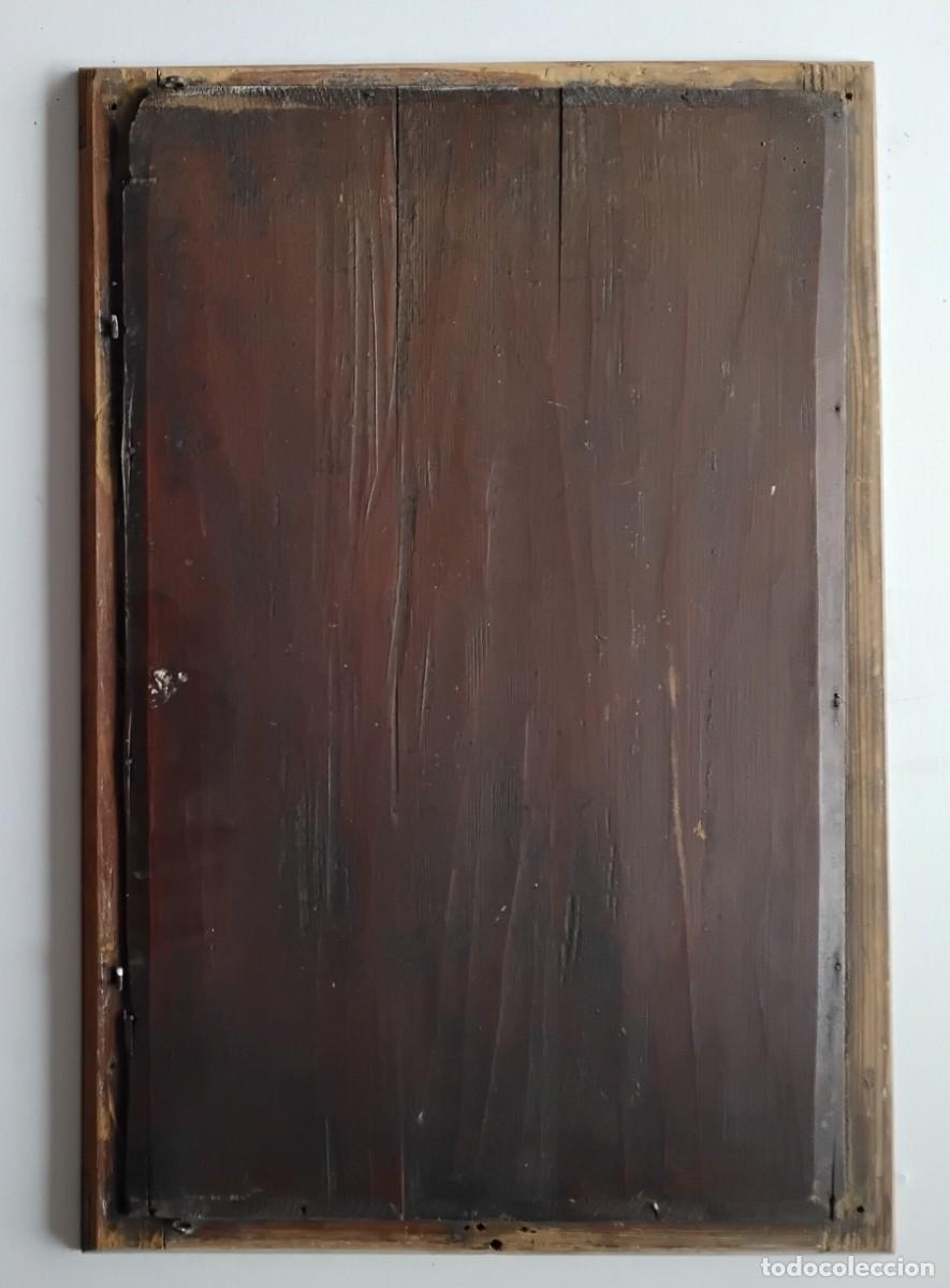 Antig&uuml;edades: Espejo siglo XIX biselado, madera cerezo - Foto 5