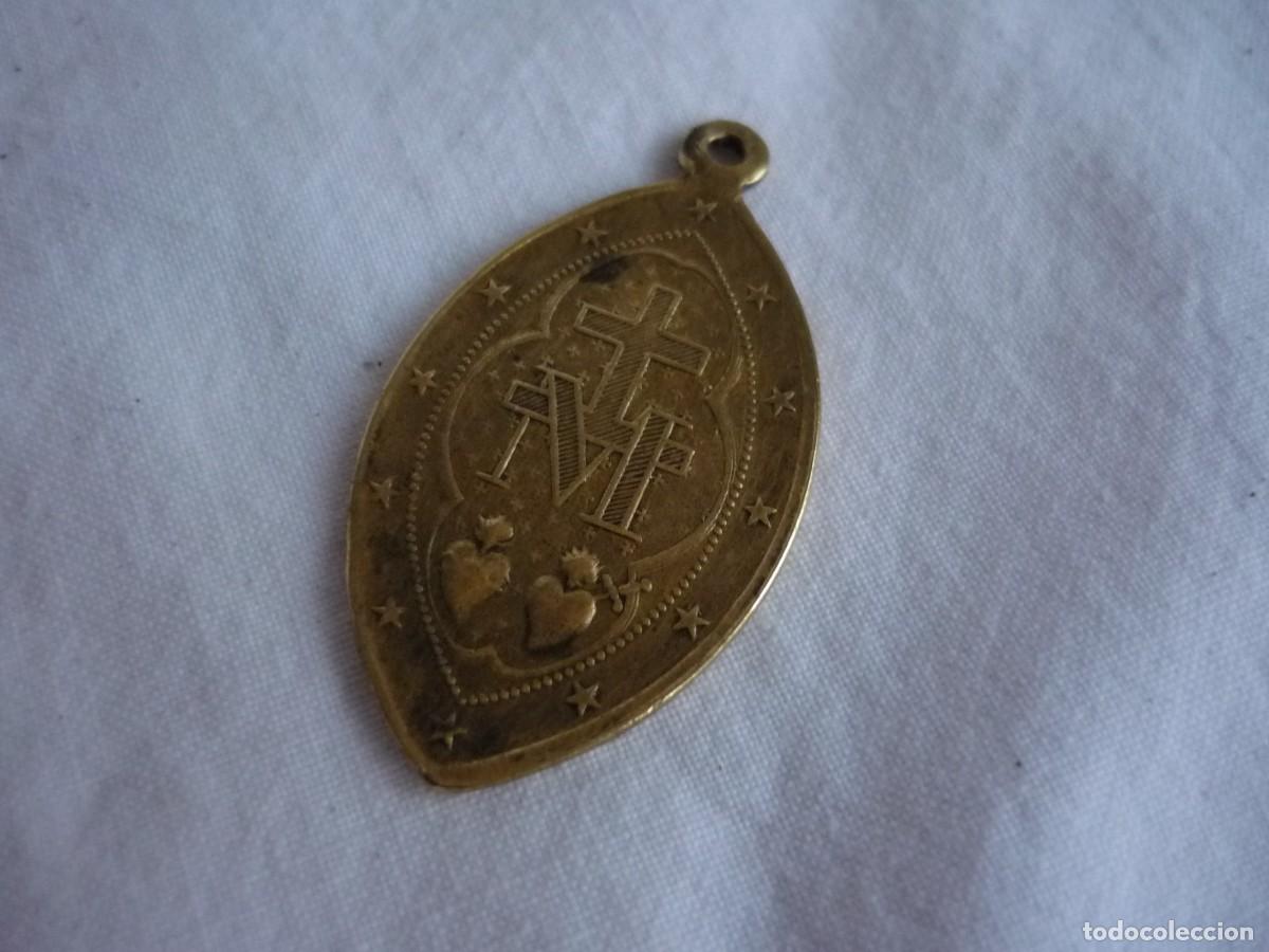 Antig&uuml;edades: Medalla de lat&oacute;n virgen 1830 - Foto 3