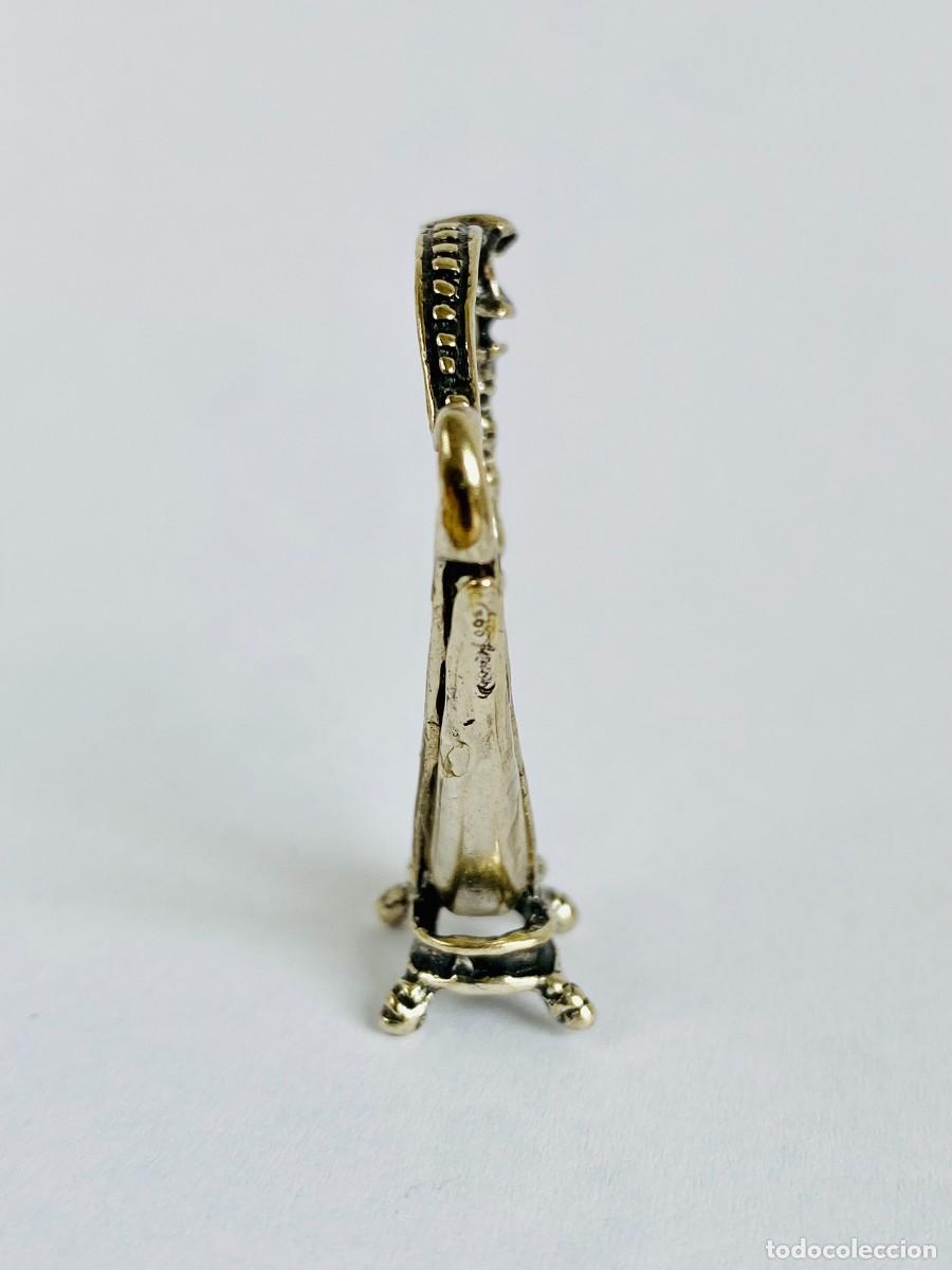 Antig&uuml;edades: miniatura de plata 800 ( arpa musical ) - Foto 3