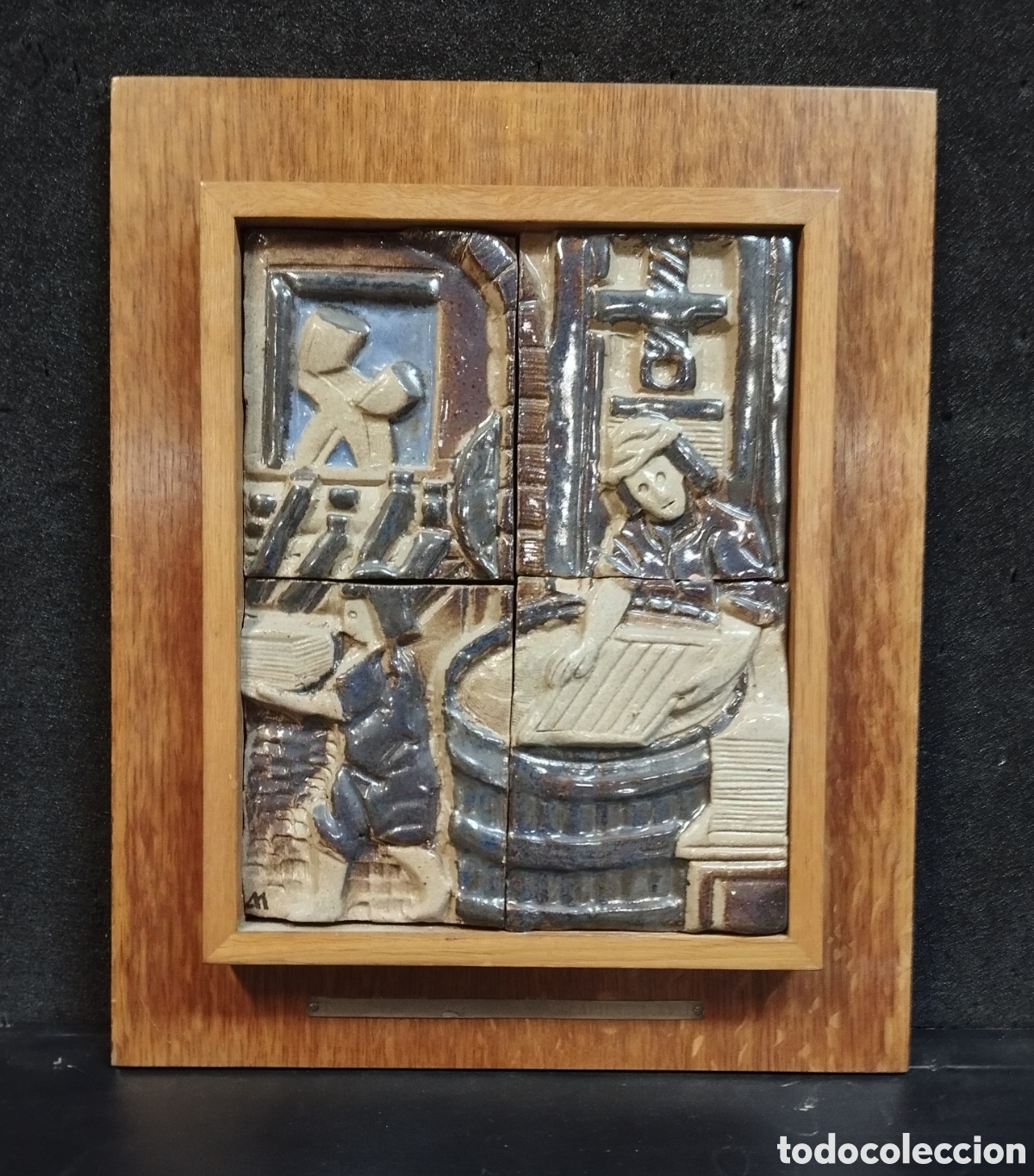 Antig&uuml;edades: Azulejos enmarcado de oficios - Foto 1