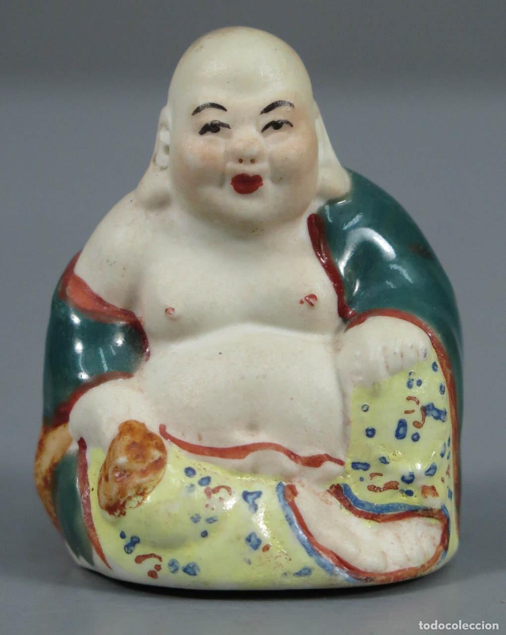 Antig&uuml;edades: BUDA. BISCUIT. CHINA. MARCA EN LA BASE. SIGLO XX - Foto 1