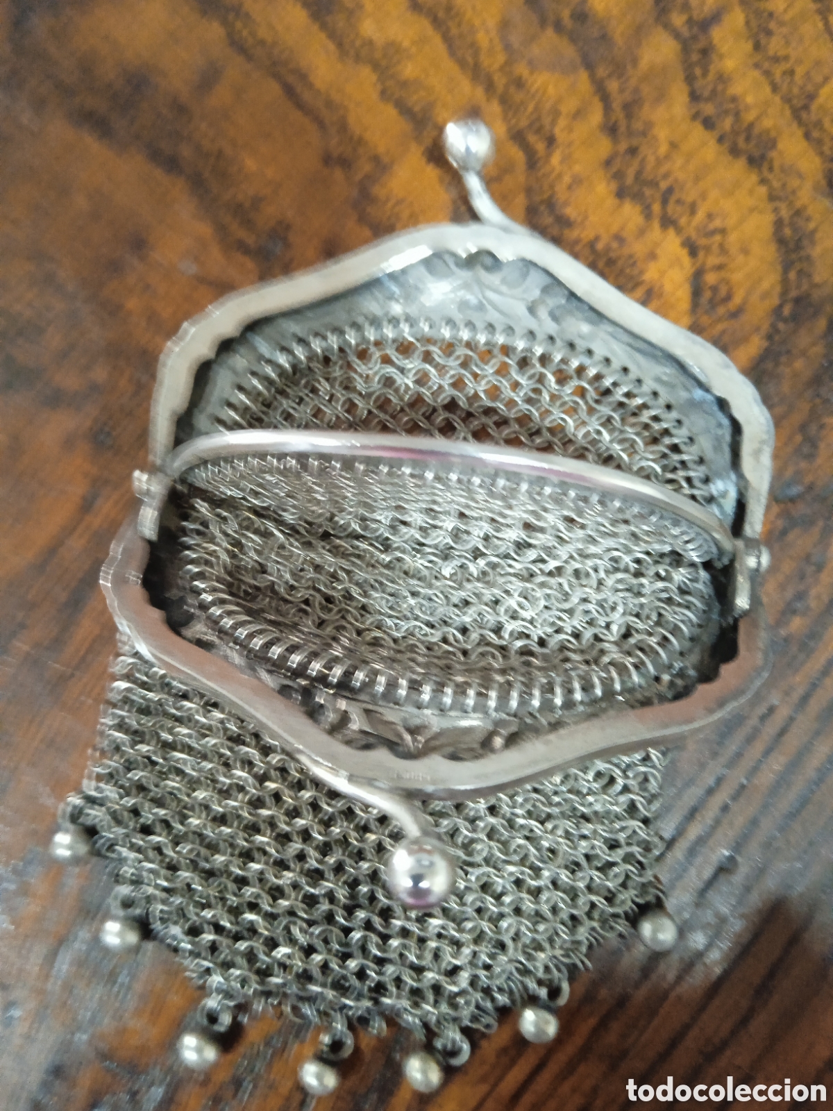 Antig&uuml;edades: Bolso malla &rdquo;limosnero&rdquo; 1900. - Foto 2