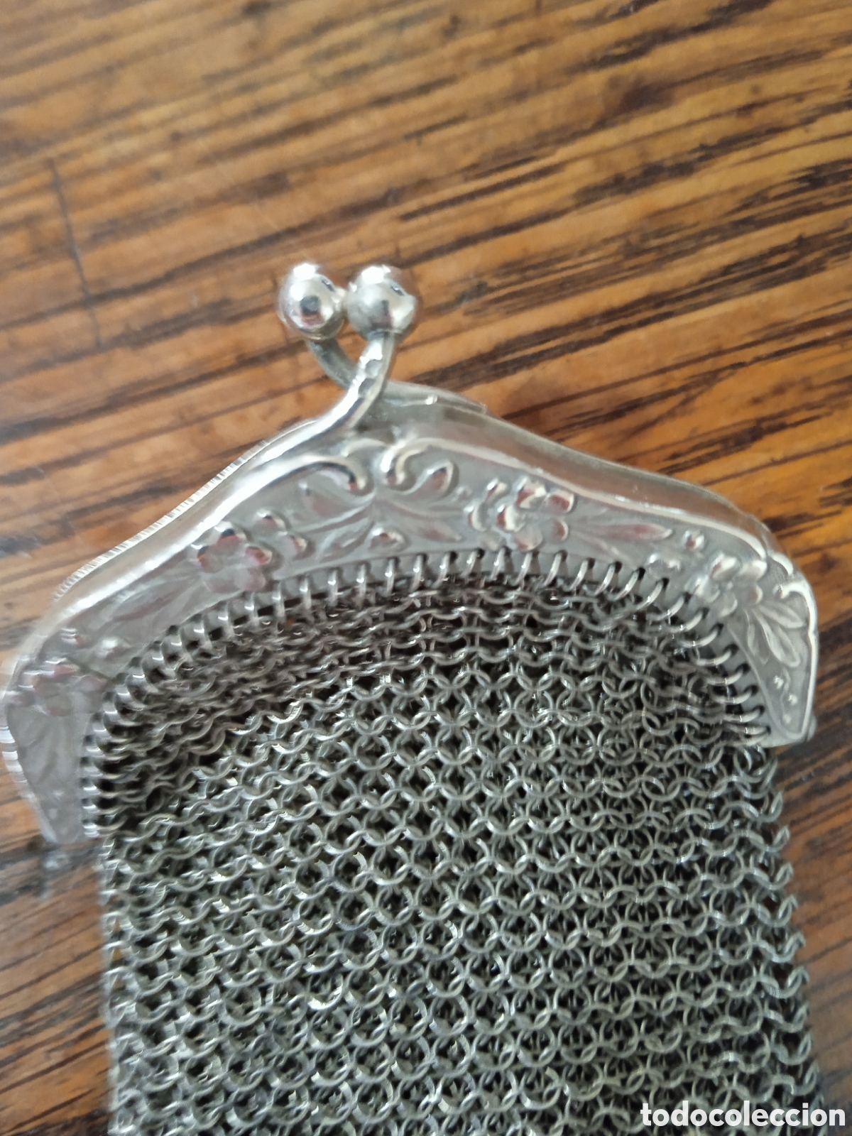 Antig&uuml;edades: Bolso malla &rdquo;limosnero&rdquo; 1900. - Foto 3