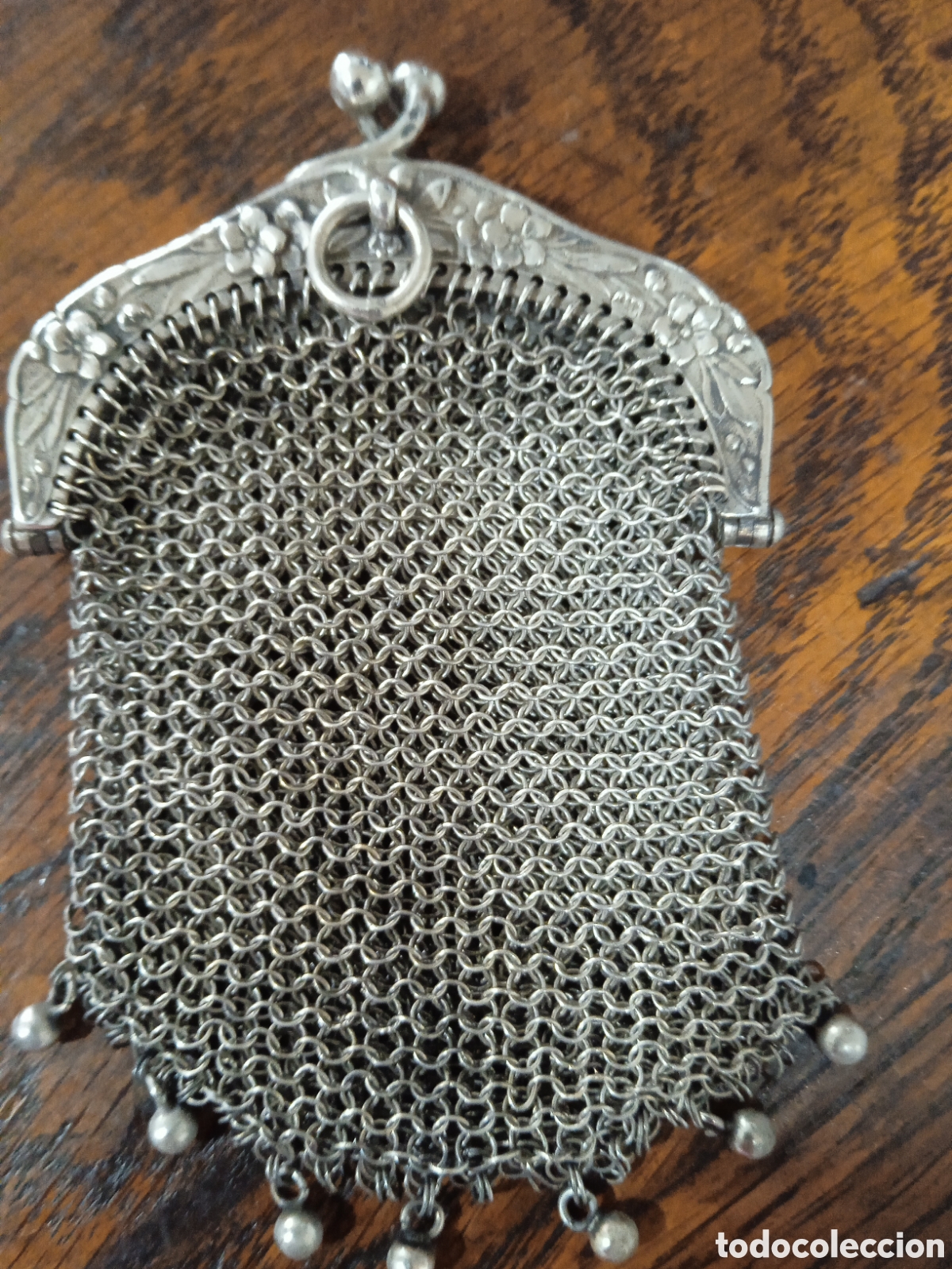Antig&uuml;edades: Bolso malla &rdquo;limosnero&rdquo; 1900. - Foto 1