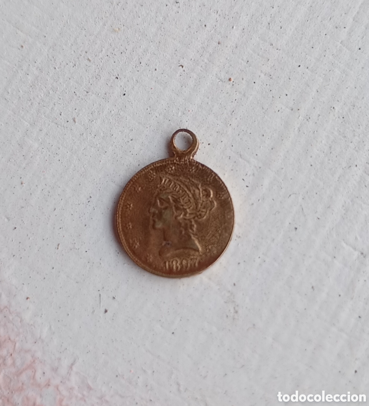 Antig&uuml;edades: Medalla 1897 America - Foto 3