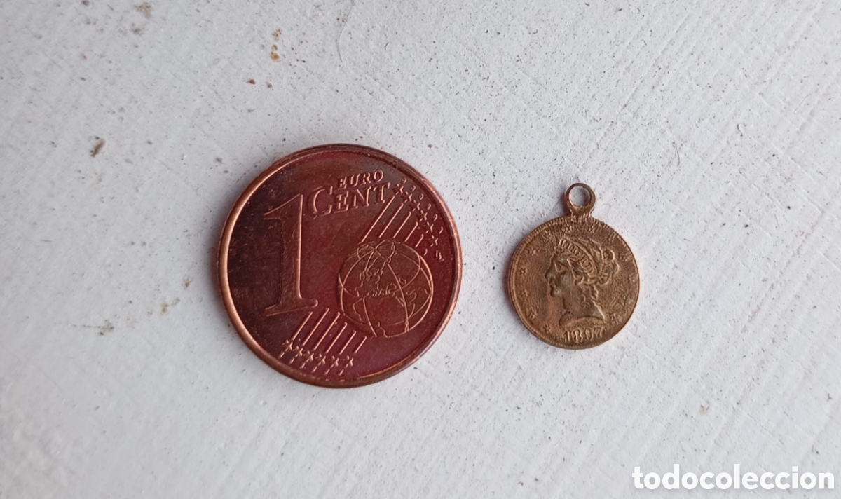 Antig&uuml;edades: Medalla 1897 America - Foto 1