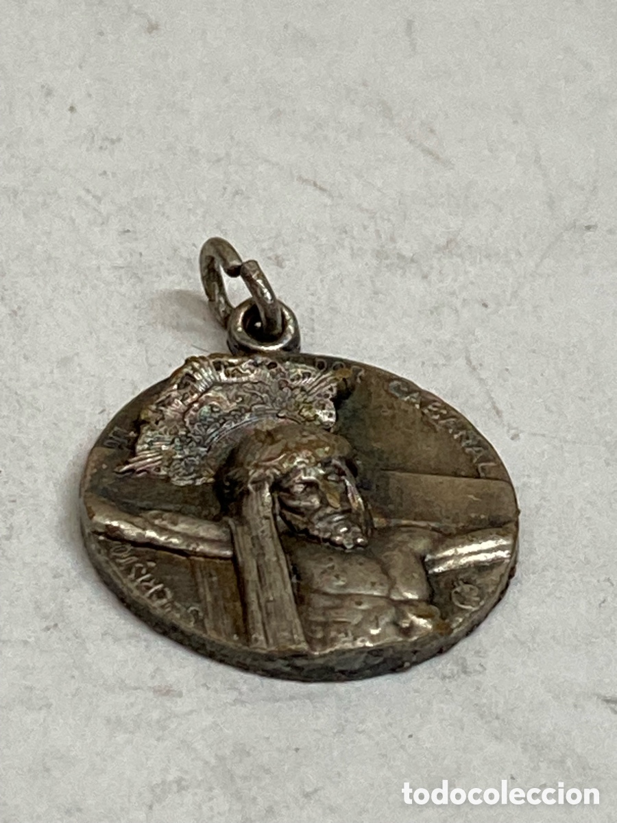 Antig&uuml;edades: Medalla de plata religiosa C316 - Foto 1
