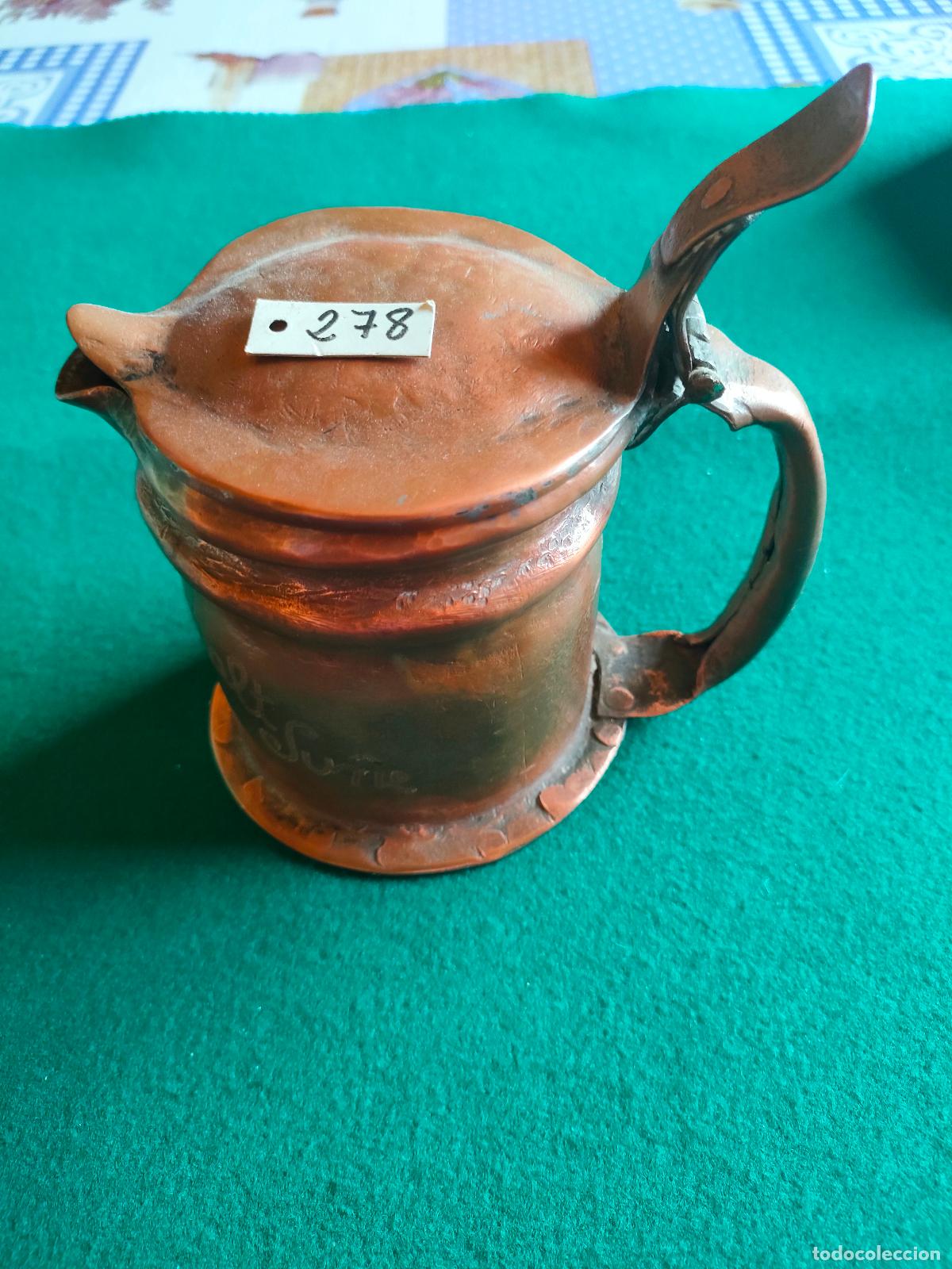 Antig&uuml;edades: JARRA DE COBRE RUSTICA - Foto 2