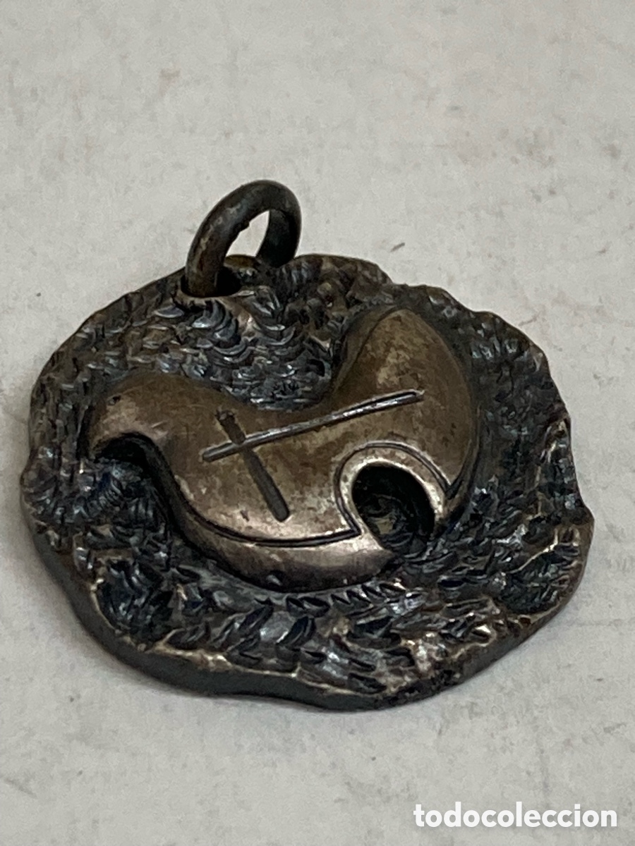 Antig&uuml;edades: Medalla de plata religiosa C316 - Foto 1