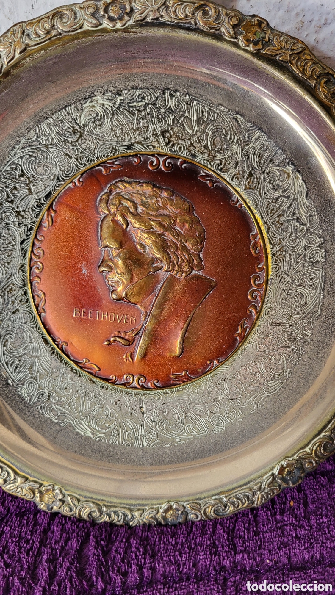 Antig&uuml;edades: Plato decorativo Beethoven - Foto 1
