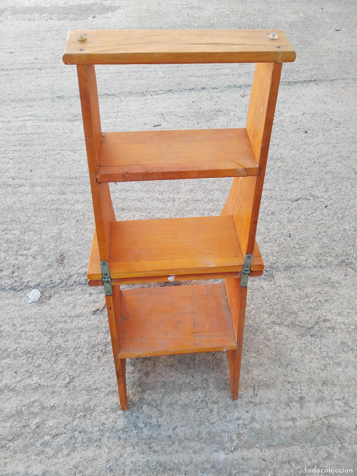 Antig&uuml;edades: silla escalera de libros - Foto 3