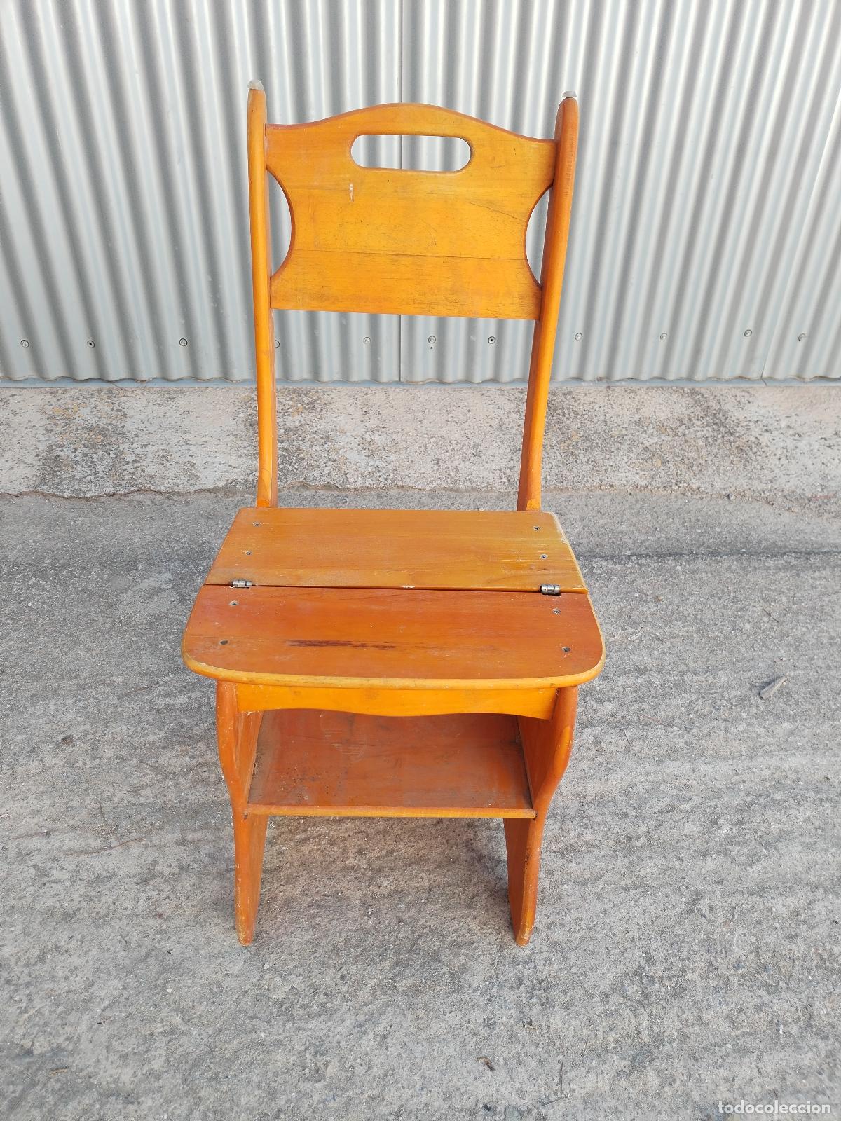 Antig&uuml;edades: silla escalera de libros - Foto 12