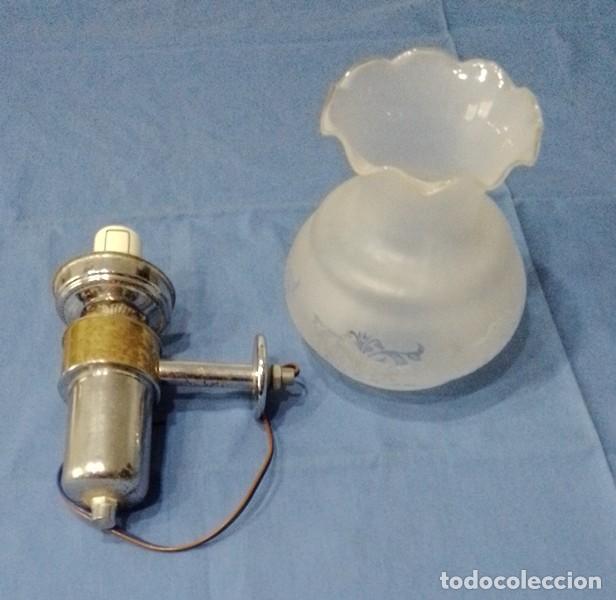 Antig&uuml;edades: Farolillos de cristal y metal - Foto 3