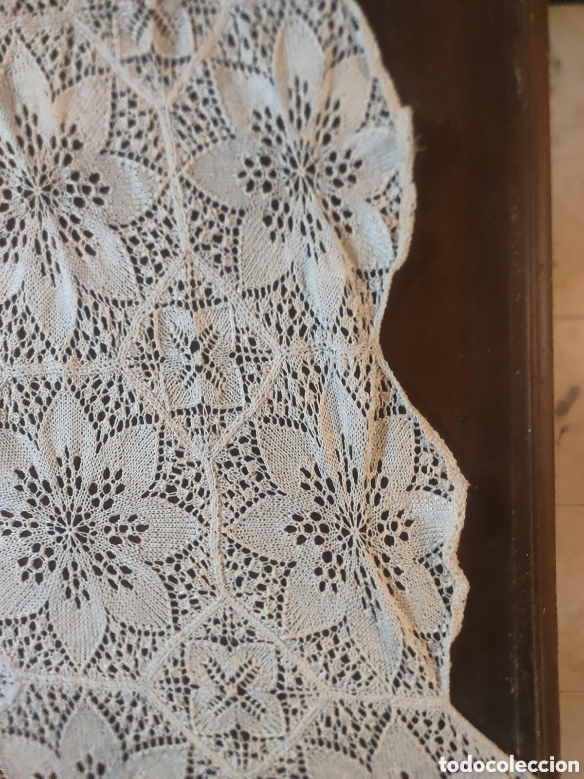 Antig&uuml;edades: Mantel para mesa ,hecho en mano - Foto 2
