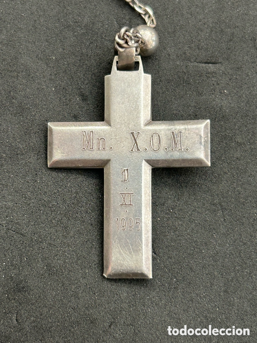 Antig&uuml;edades: Rosario de plata 46cm - Foto 3