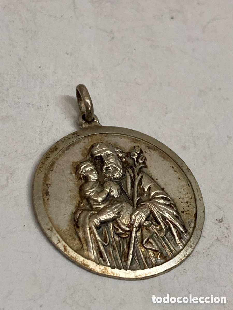 Antig&uuml;edades: Medalla de plata religiosa C317 - Foto 1