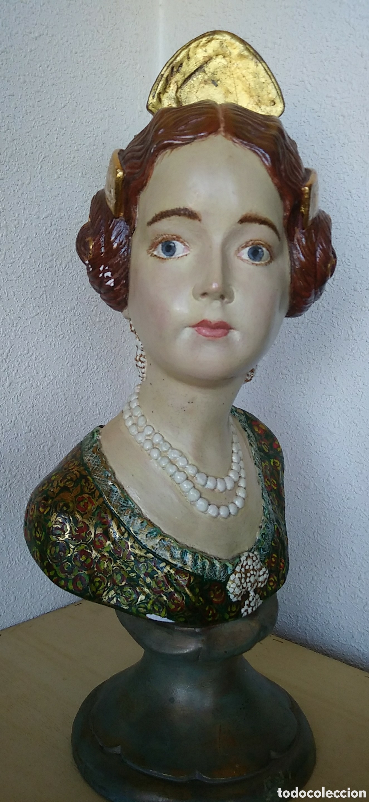 Antig&uuml;edades: busto de fallera Valenciana - Foto 1