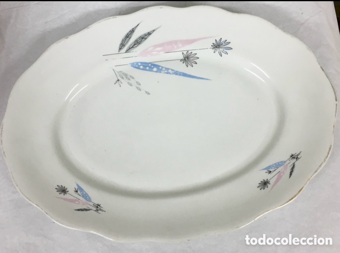 Antig&uuml;edades: Fuente ovalada. Porcelana. - Foto 1