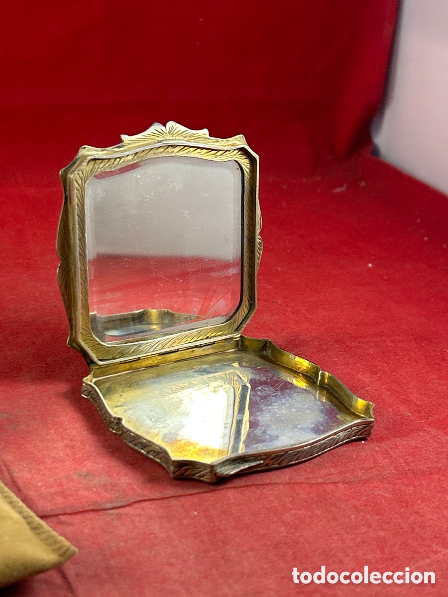 Antig&uuml;edades: TARJETERO POLVERA CON ESMALTE MODERNISTA SIGLO XIX - Foto 3