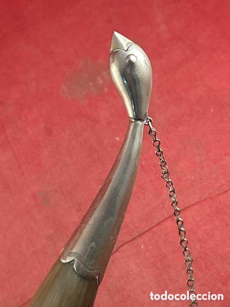 Antig&uuml;edades: POLVERA ANTIGUA SIGLO XIX CON PLATA - Foto 2