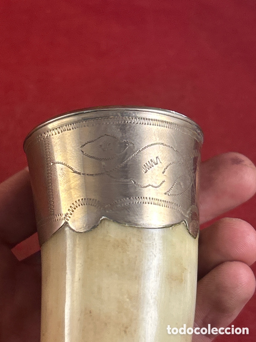 Antig&uuml;edades: POLVERA ANTIGUA SIGLO XIX CON PLATA - Foto 3