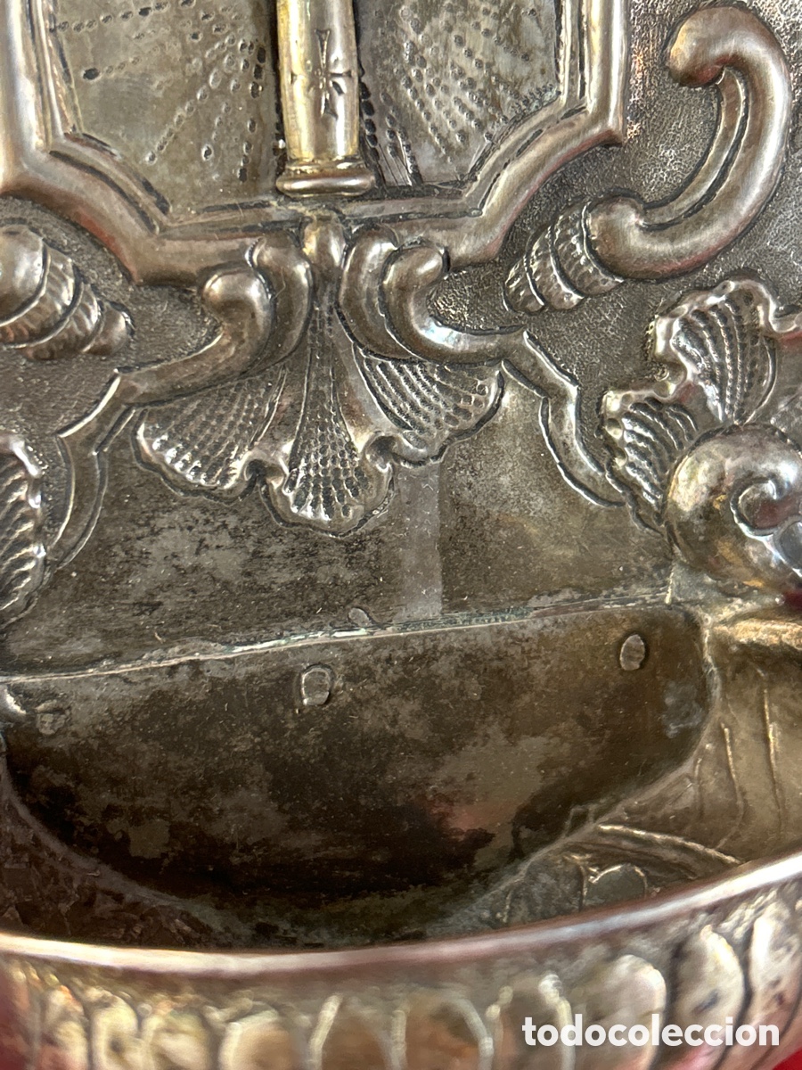 Antig&uuml;edades: ANTIGUA BENDITERA DE PLATA - Foto 3
